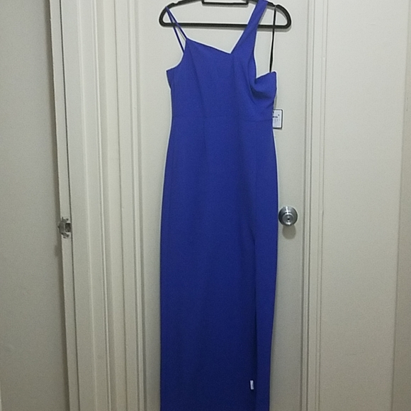 Laundry by Shelli Segal 1 shoulder side slit gown - Picture 5 of 8